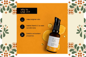 10% Vitamin C serum by De'construct for radiant and glowing skin