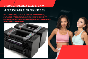 PowerBlock Elite EXP Adjustable Dumbbells in action for home workout